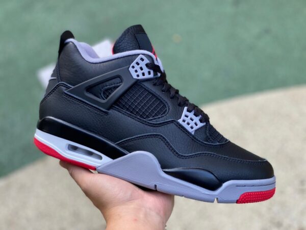 AJ4 black and red leather special edition ljr produced "Bred Reimagined" FV5029-006 - Image 15
