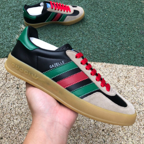 Gucci Joint Adidas Black Green And Brown - Image 9