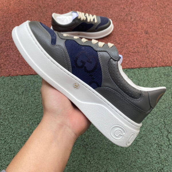 Gucci Thick-Soled Dark Gray Blue - Image 5
