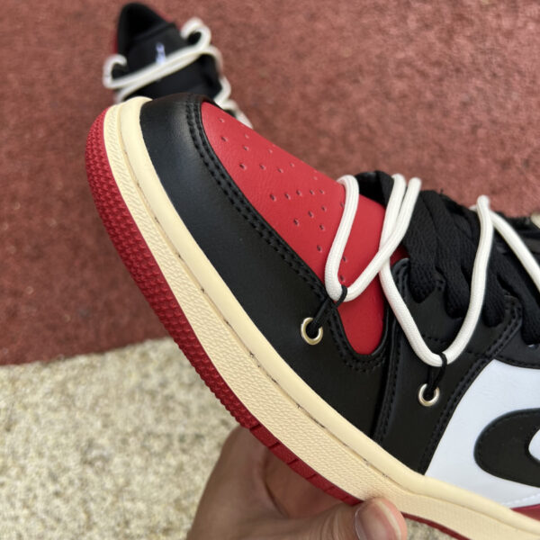 Black And White Red Air Jordan - Image 6