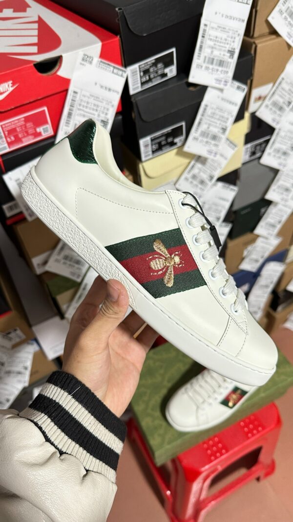 Gucci Little Bee White Shoes - Image 5