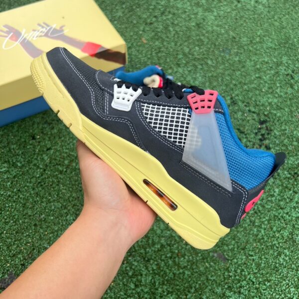 AJ4un Knight Black Blue Cut x UNION Knight Black Blue South Coast DC9533-001 - Image 3