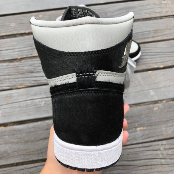 Panda Plush Black Gray Air Jordan - Image 5