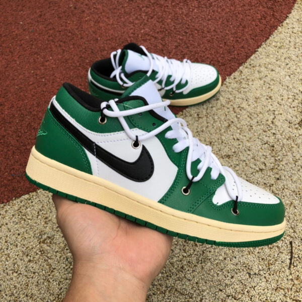 White And Green Air Jordan - Image 8