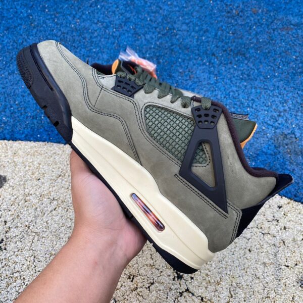 AJ4 Army Green Retro UNDFTD Low-top Retro Basketball Shoes Men's Army Green JBM351 M1 - Image 18
