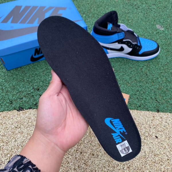 Black North Carolina University Blue Air Jordan - Image 11