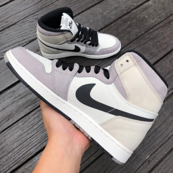 White Gray Pink Air Jordan - Image 7