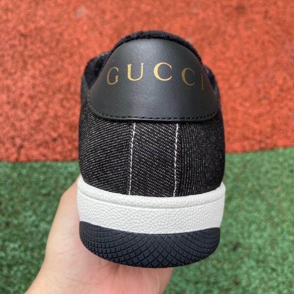 Gucci black Red Denim Round Toe - Image 6