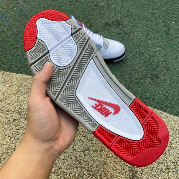 AJ4 Yuanyang⚡️produced by ljr💥 What The AJ4 red and blue Yuanyang basketball shoes CI1184-146 - Image 5