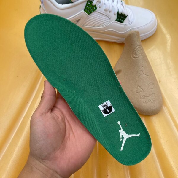 AJ4 white green metal channel original version buckle couple basketball shoes CT8527-113 - Image 16