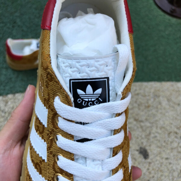 Gucci Co-Branded Adidas White Brown - Image 7