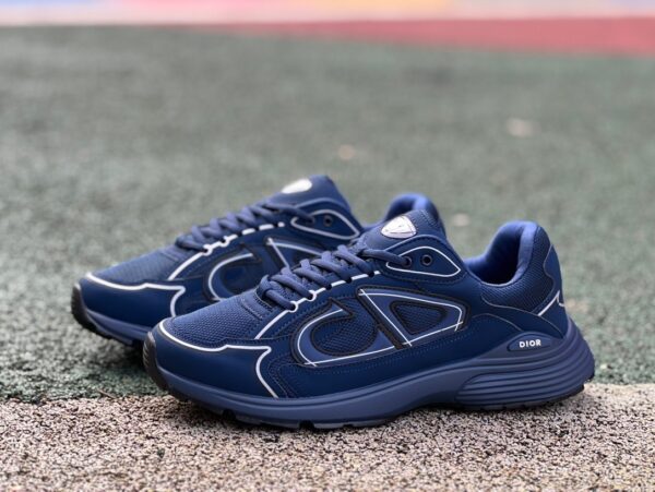 Dior B30 Mesh Fabric Dark Blue