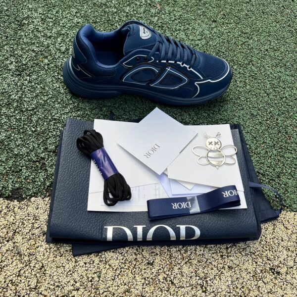 Dior B30 Mesh Fabric Dark Blue - Image 2