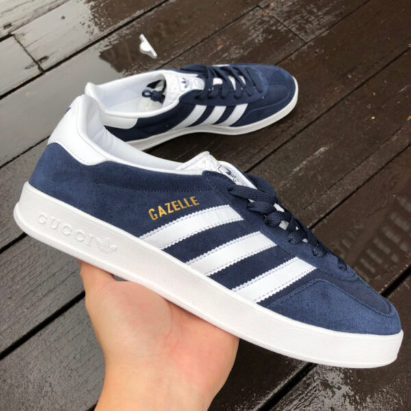 Gucci Co-Branded with Adidas White Sapphire Blue - Image 6