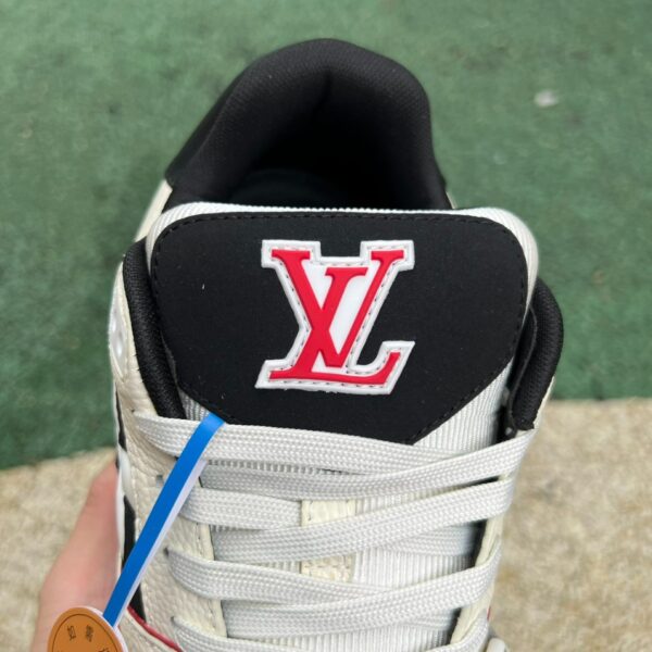 LV Trainer Beige Black Red Velcro LOUIS VUITTON Trainer - Image 6