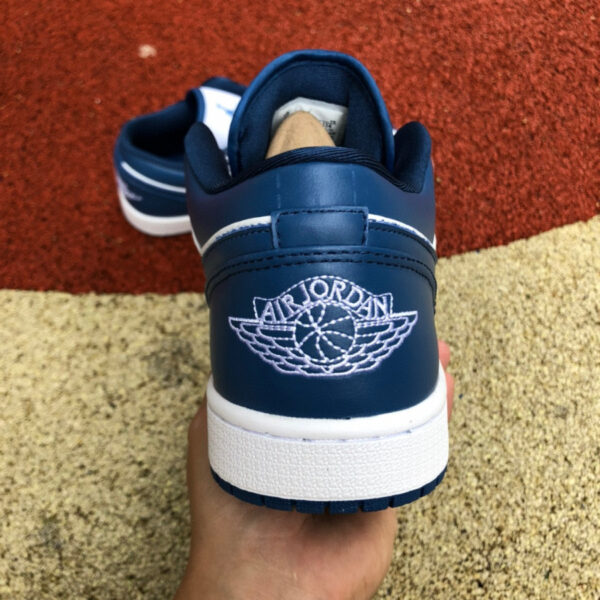 White Navy Blue Air Jordan - Image 7