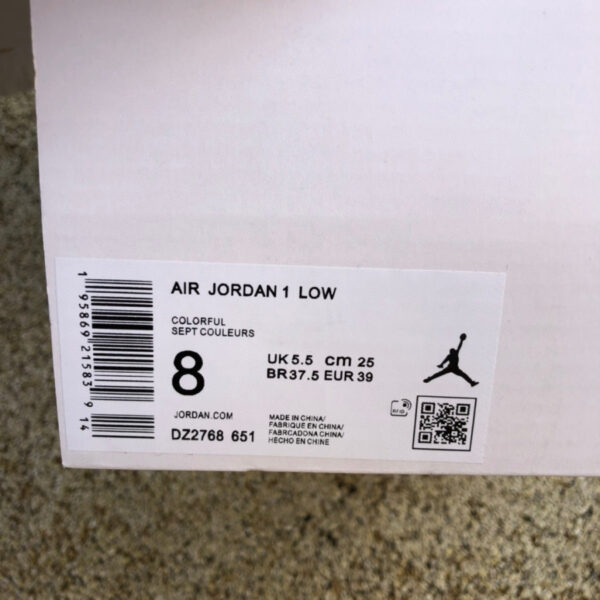 Pink And Purple Low Air Jordan - Image 8