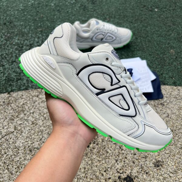 Dior B30 Off-White Green Mesh Fabric - Image 5