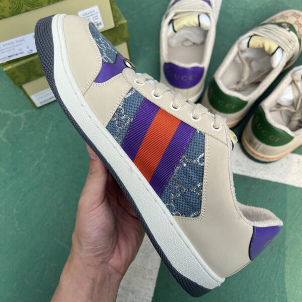 Gucci Dirty Shoes Blue Cloth, - Image 8