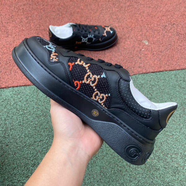 Gucci Thick-Soled Black Embroidered - Image 5