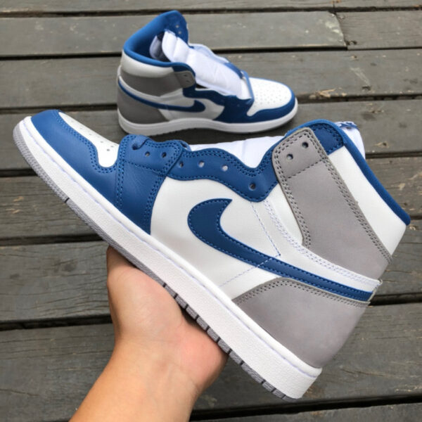 Gray Blue Air Jordan - Image 9