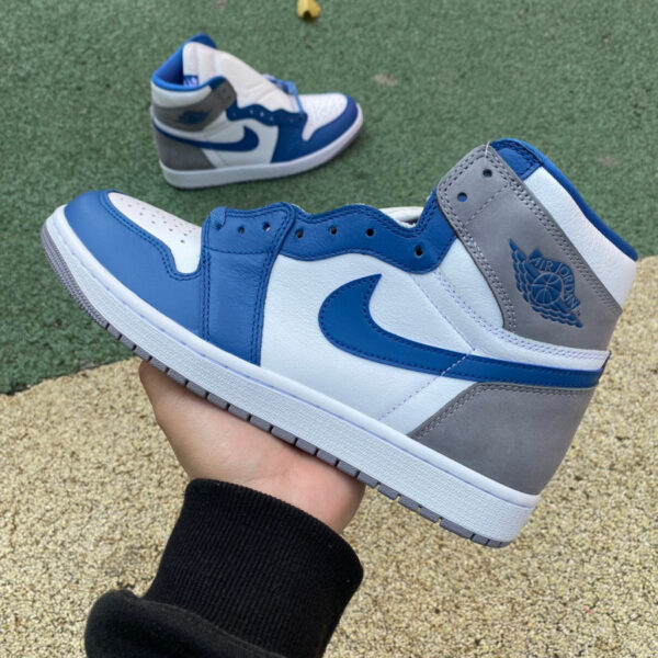 White Gray Blue Air Jordan - Image 15