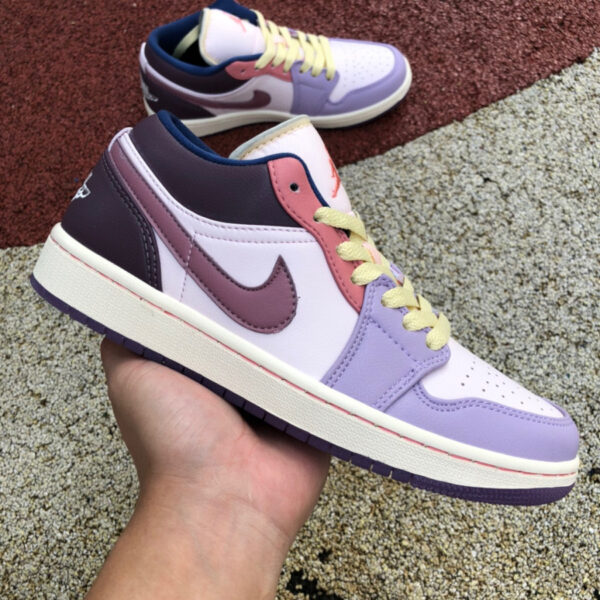 Pink And Purple Low Air Jordan - Image 9