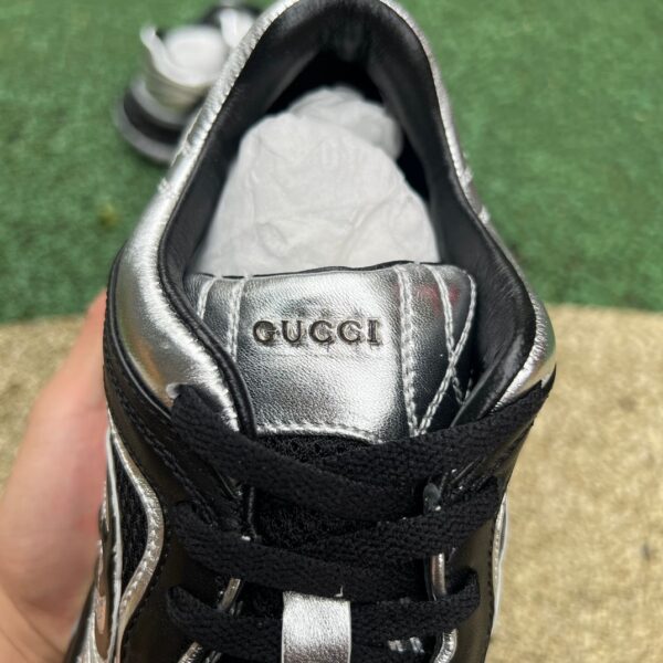Gucci Dad Shoes 2.0 Black Silver Leather - Image 5