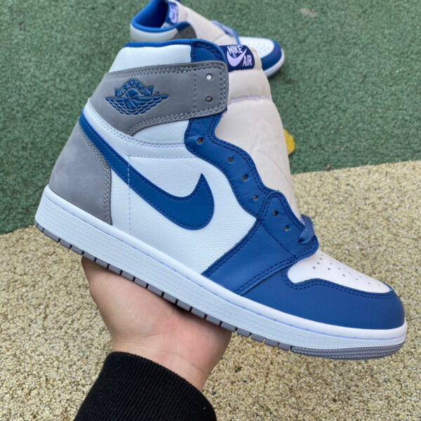 White Gray Blue Air Jordan - Image 14
