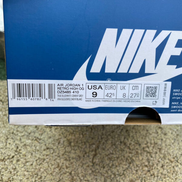 White Gray Blue Air Jordan - Image 13