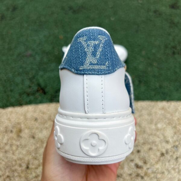 LOUIS VUITTON Time Out Cowhide White Blue - Image 8