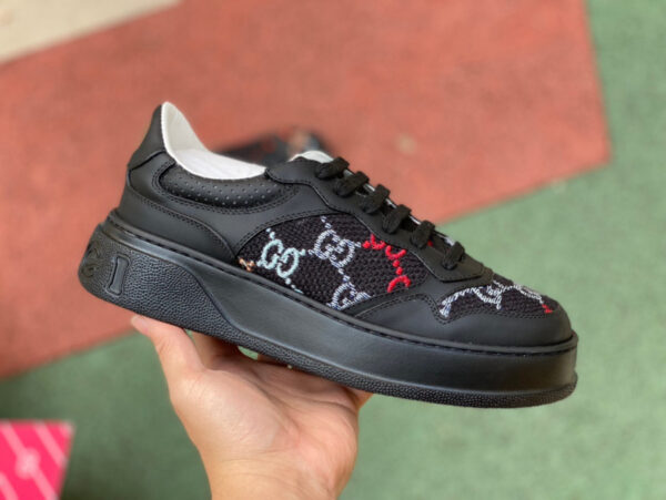Gucci Thick-Soled Black Embroidered - Image 7