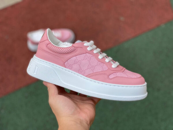 Gucci Thick-Soled Pink and White - Image 5