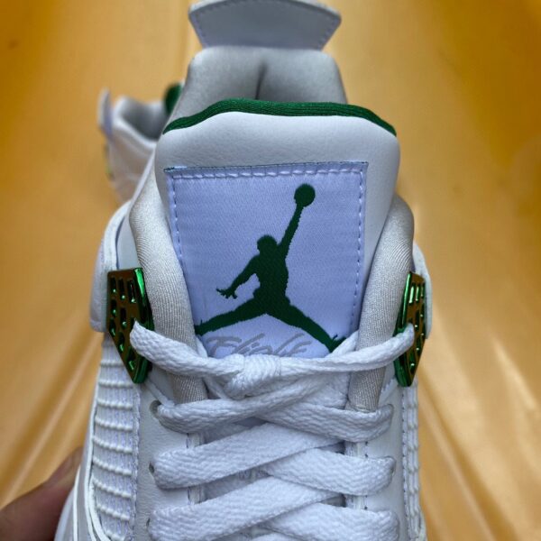 AJ4 white green metal channel original version buckle couple basketball shoes CT8527-113 - Image 17