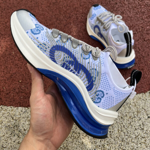 Gucci Running Shoes White And Blue - Image 7