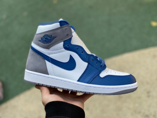 White Gray Blue Air Jordan - Image 8