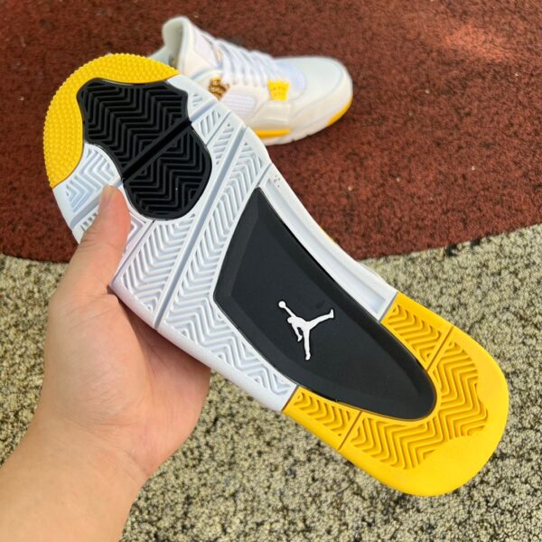 AJ4 white orange Oreo white orange non-slip wear-resistant retro basketball shoes AQ9129-101 - Image 7