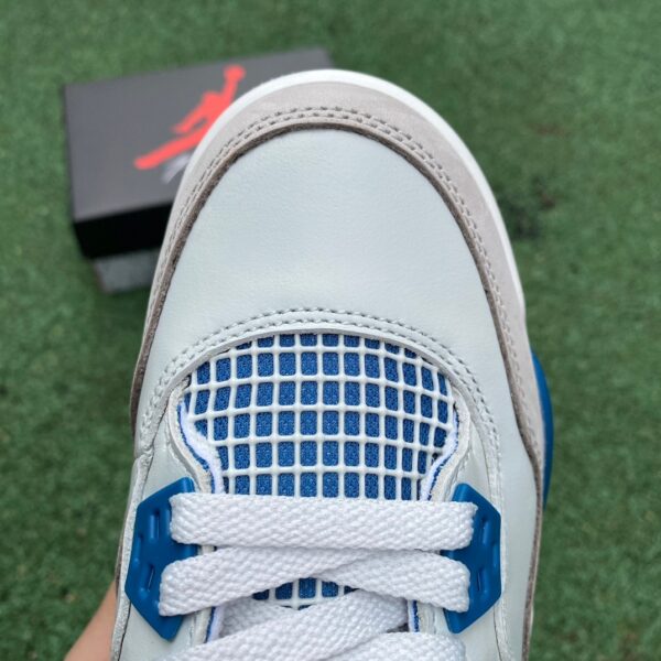 AJ4 white and blue women's model real shot cut piece 2024 version retro basketball shoes FV5029-141 - Image 16