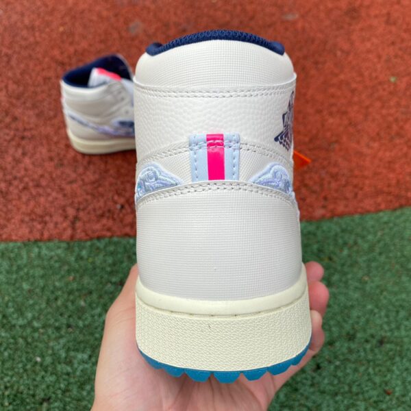 White Pink Blue Air Jordan "Pebble Beach" - Image 8