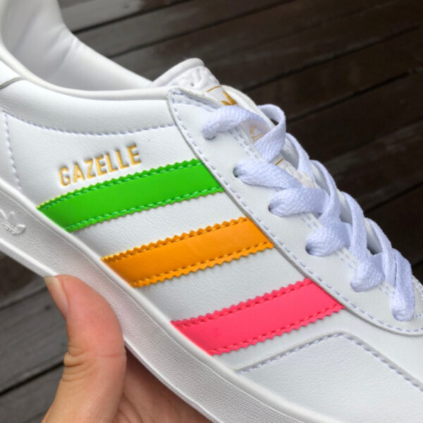 Gucci Co-Branded Adidas White Green and Pink (Copy) - Image 3