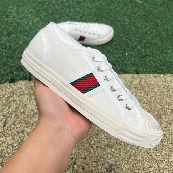 GUCCI Canvas Shoes Off-White - Image 7