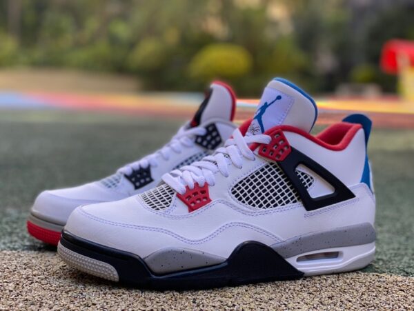 AJ4 Yuanyang⚡️produced by ljr💥 What The AJ4 red and blue Yuanyang basketball shoes CI1184-146