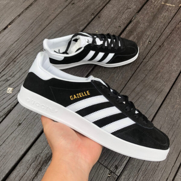 Gucci Co-Branded With Adidas Black And White - Image 7