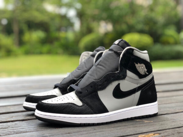 Panda Plush Black Gray Air Jordan