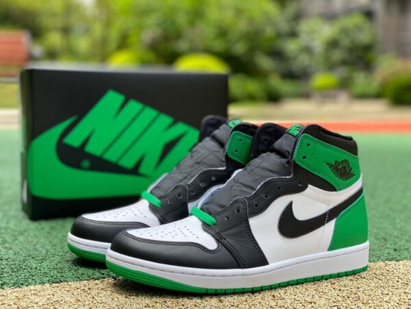 Lucky Green Black and White Air Jordan