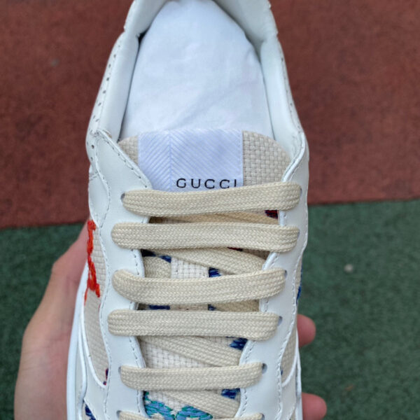 Gucci Thick-Soled White Embroidered - Image 8