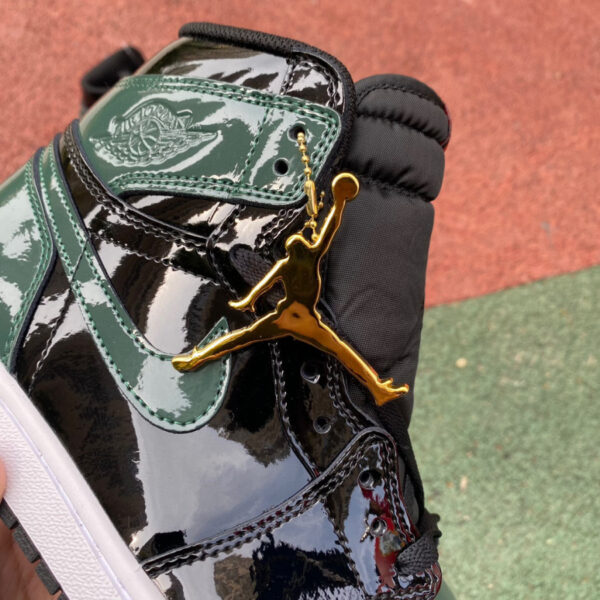 Miami Black Green Orange Air Jordan - Image 9