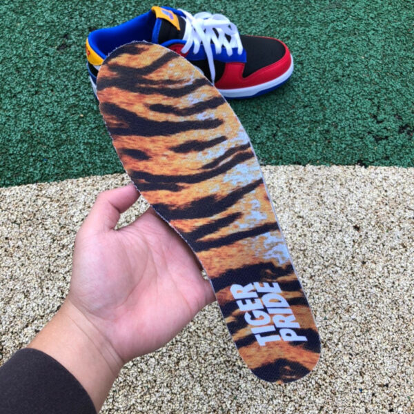 Dunk Black Red Blue Yellow Stitching - Image 11
