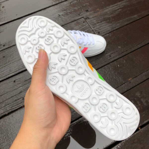 Gucci Co-Branded Adidas White Green and Pink (Copy) - Image 7