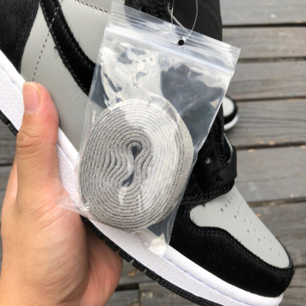 Panda Plush Black Gray Air Jordan - Image 4
